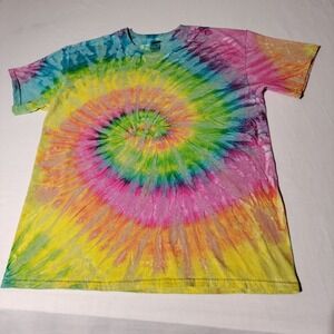 ColorTone Tie Dye Shirt Large Short Sleeve Multicolor Beautiful